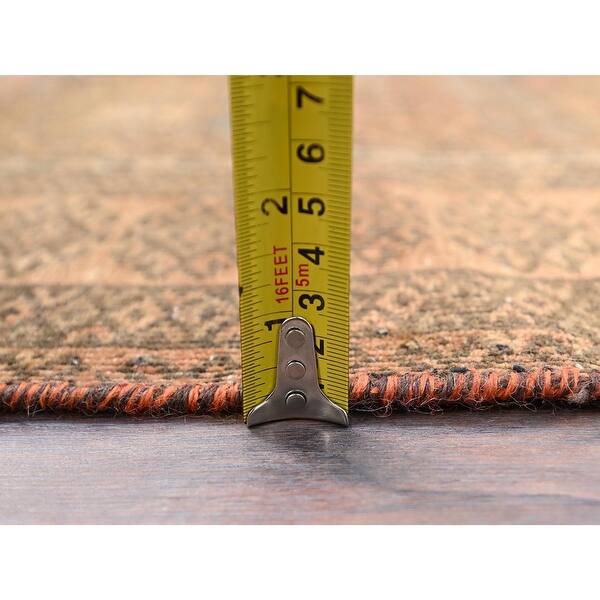 Shahbanu Rugs Fenugreek Brown Hand Knotted Old Persian Baluch Abrash